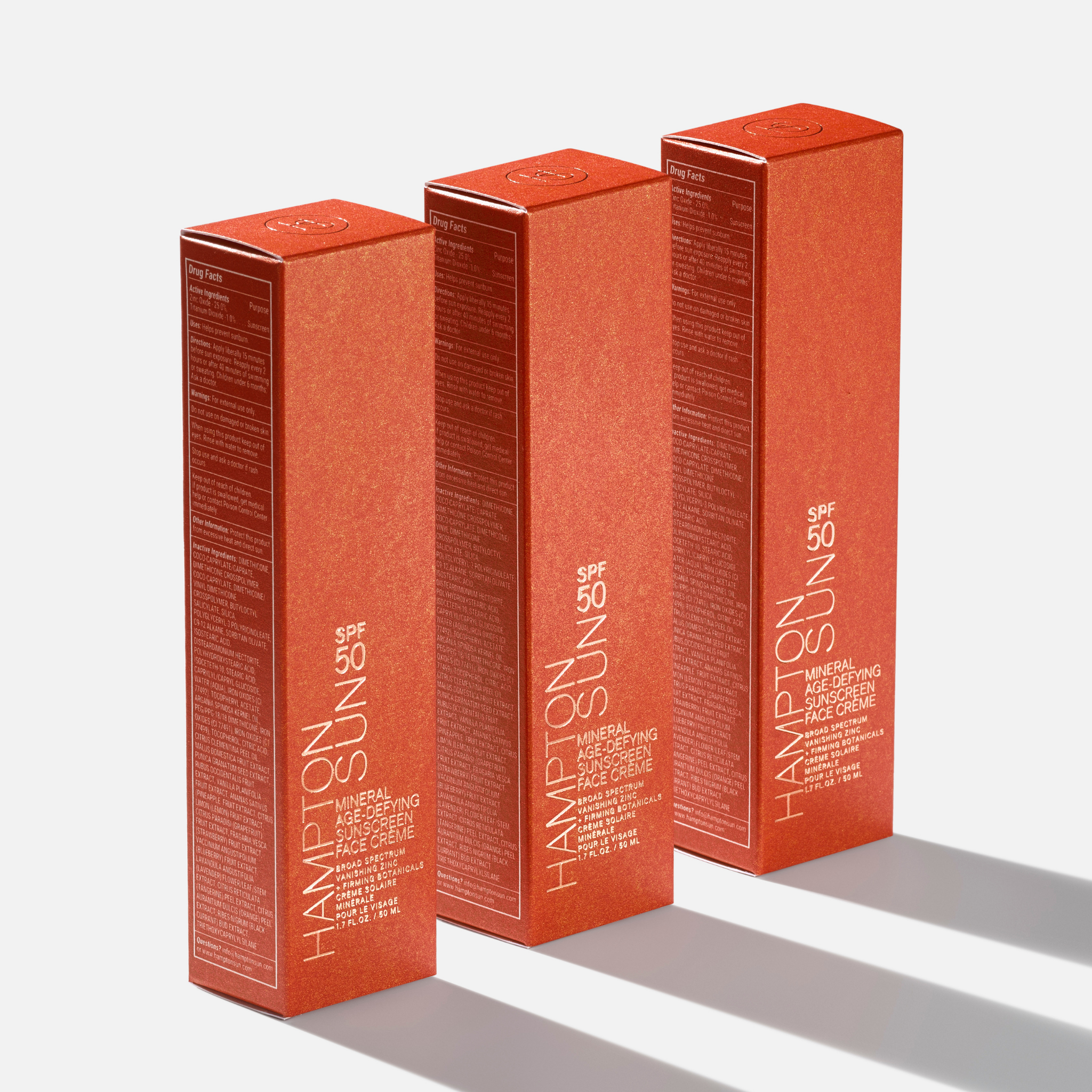Hampton Sun Age-Defying SPF 50 Mineral Gesichtscreme LSF 50