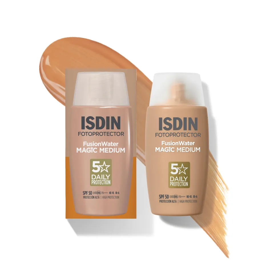 ISDIN Fusion Water Color Sonnencreme LSF50 Medium