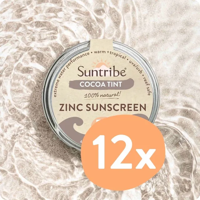 Suntribe Zinc Sonnencreme LSF 50 Cocoa 45 g 12er-Box