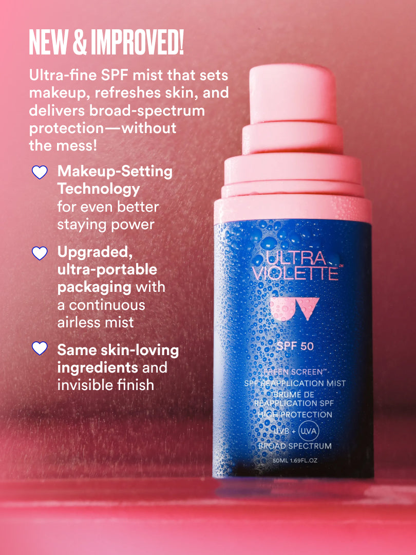 Ultra Violette Preen Screen Mist Gesichtsspray LSF 50 50 ml Glow