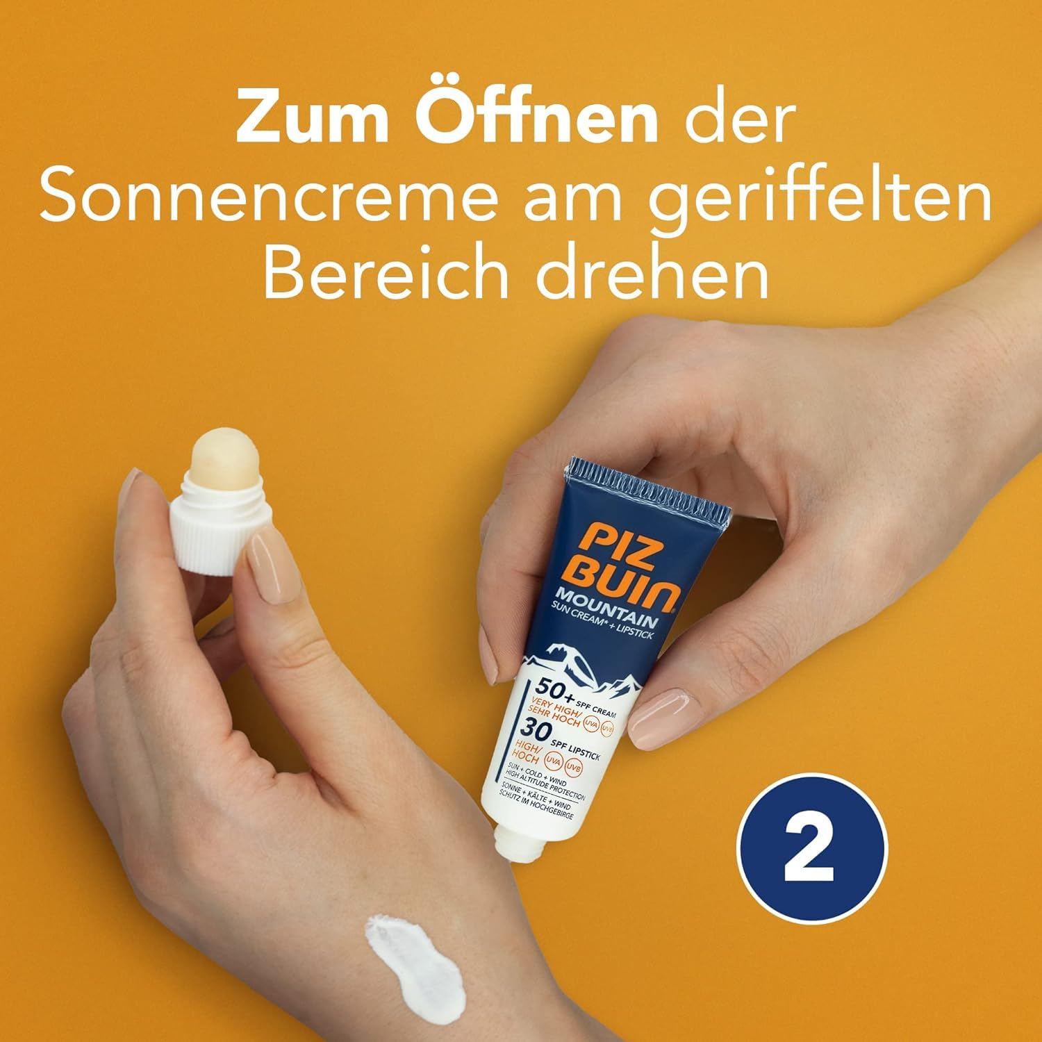 Piz Buin Mountain 2-in-1 Sonnencreme LSF 50+ 22,3 ml