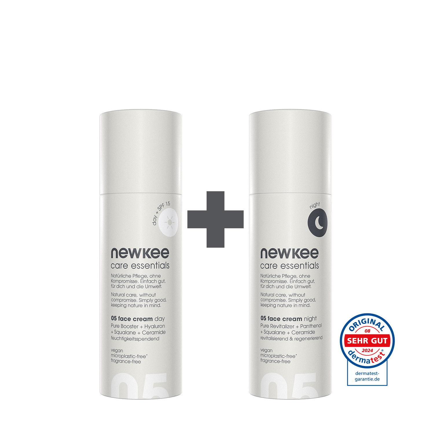 newkee face cream bundle Gesichtscreme Set Tag Nacht SPF 15