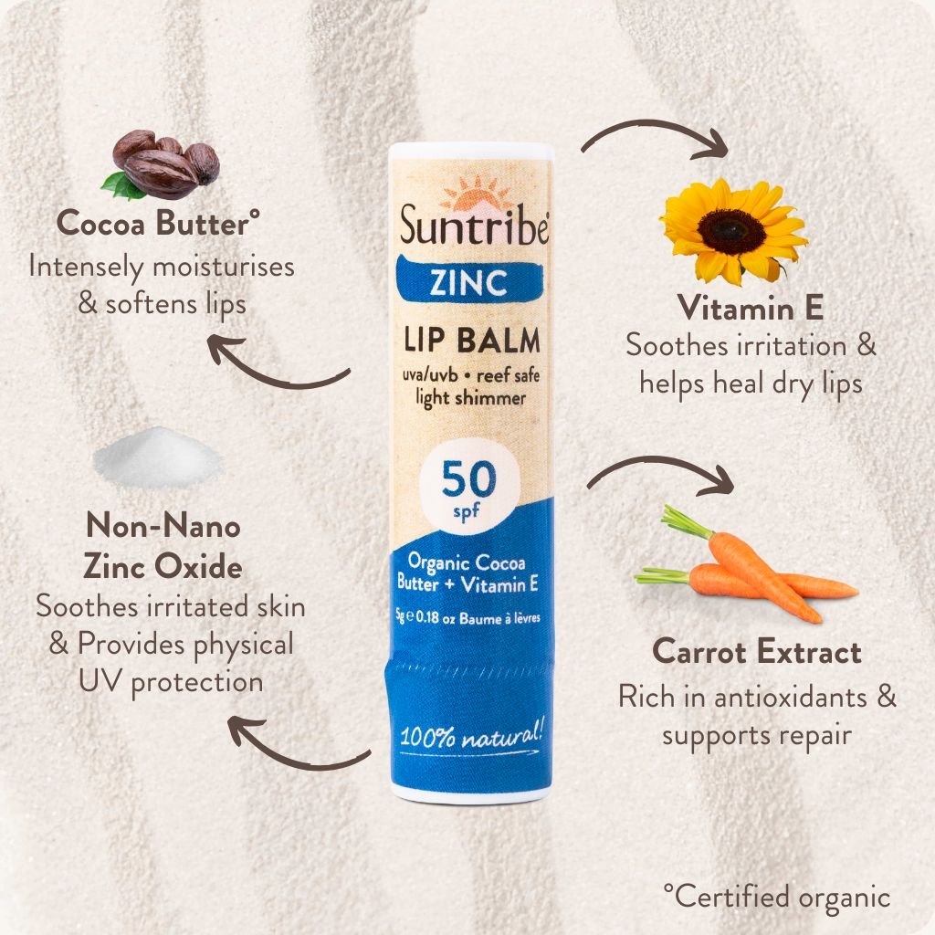 Suntribe Mineral Zinc Lip Balm LSF 50 Lippenpflege