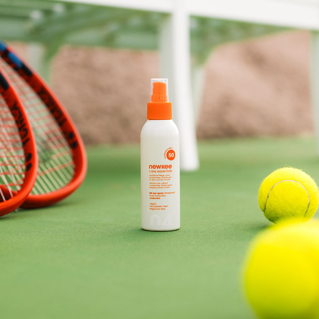 newkee sun spray transparent 50 Sonnenspray LSF 50 wasserfest