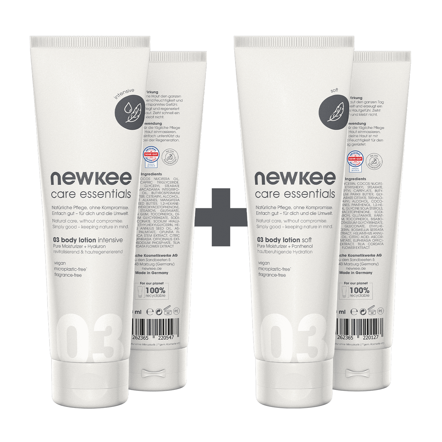 newkee body lotion bundle Körperlotion-Set 2-teilig
