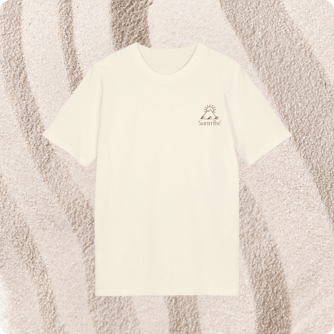 Suntribe Psychedelic T-Shirt Bio-Baumwolle Natural Raw