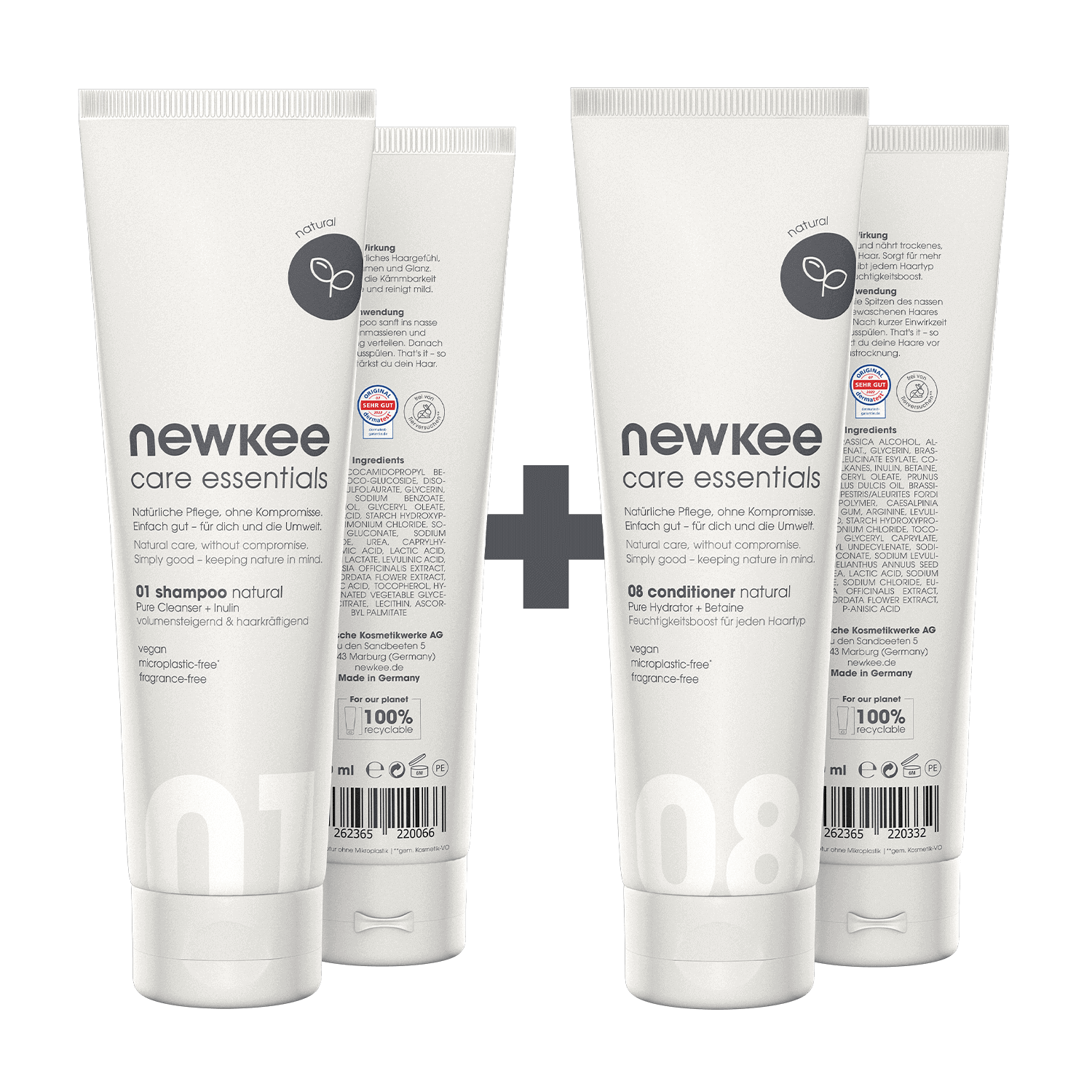 newkee Hair Care Bundle Shampoo + Conditioner Set silikonfrei