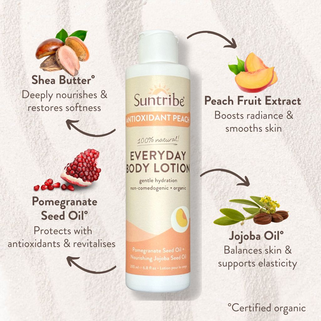 Suntribe Organic Everyday Body Lotion Peach Bodylotion vegan