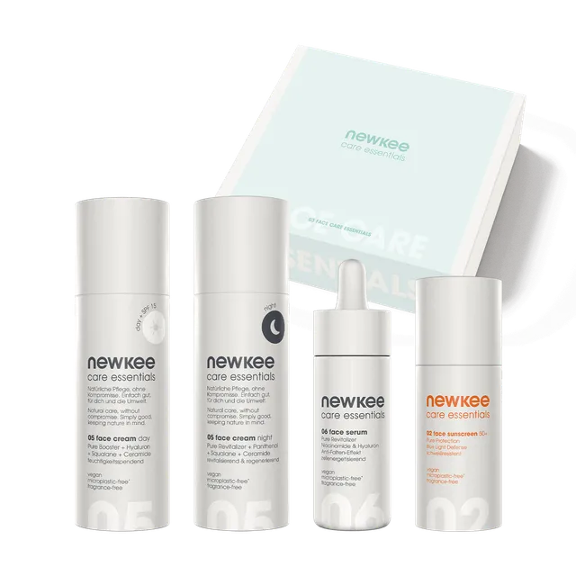 newkee face care essentials set Gesichtspflege Set LSF 50+