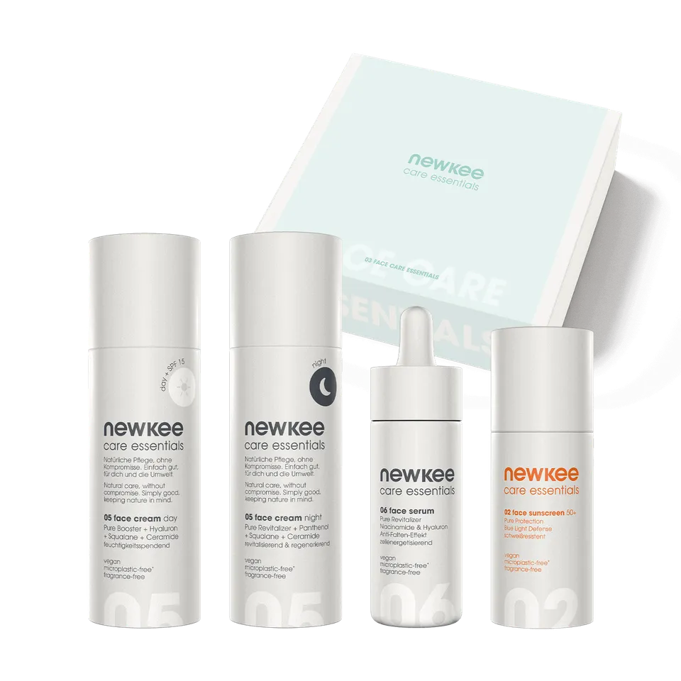 newkee face care essentials set Gesichtspflege Set LSF 50+