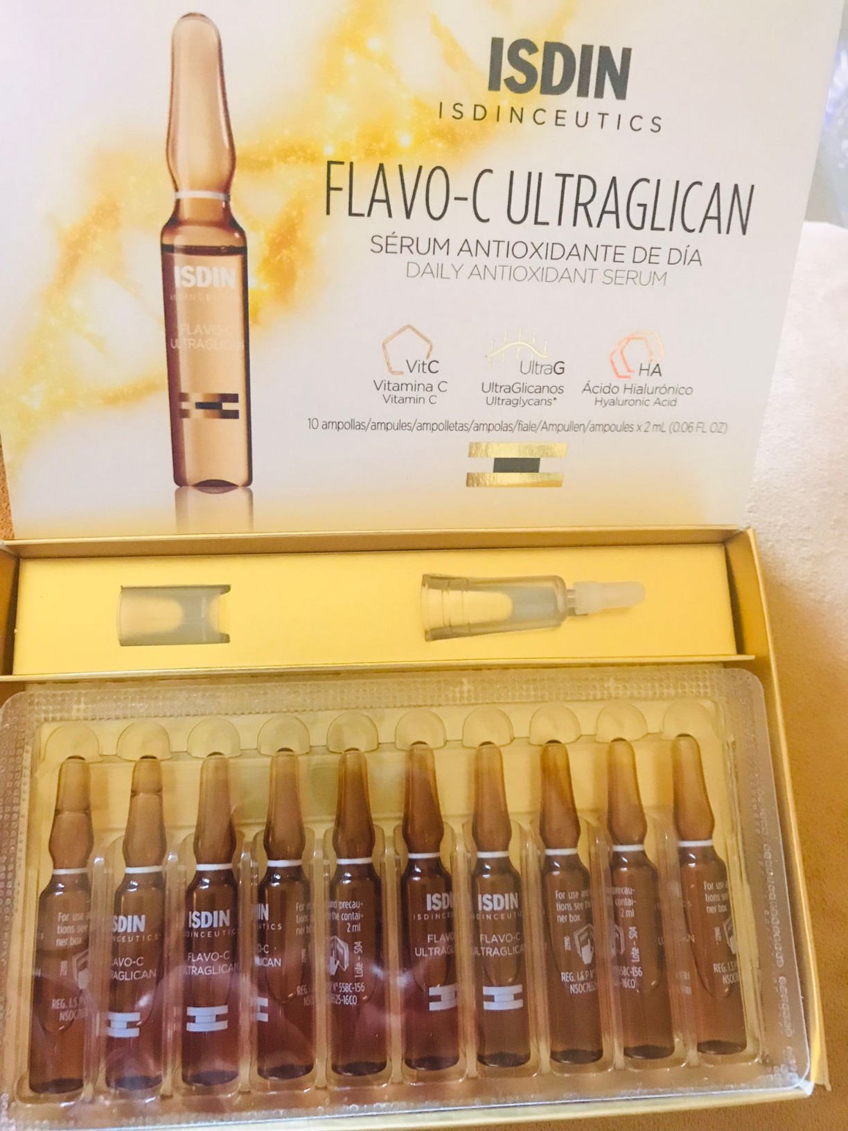 ISDIN Isdinceutics Flavo-C Ultraglican Serum 10 Ampullen Vitamin C