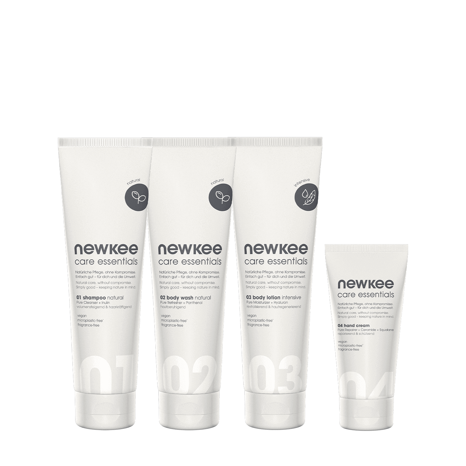 newkee all-round carefree Pflegeset Gesicht Körper Haare komplett