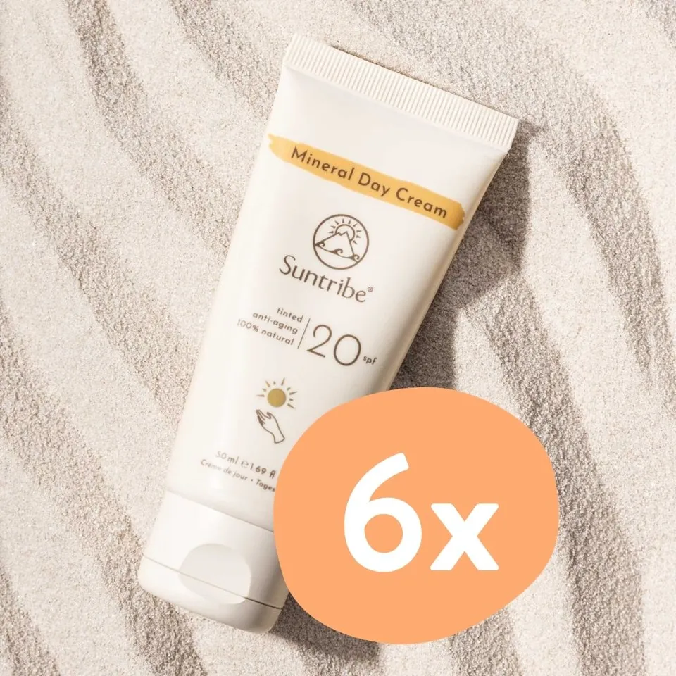 Suntribe Organic Mineral Day Cream Tagescreme LSF20 getönt 6x50ml