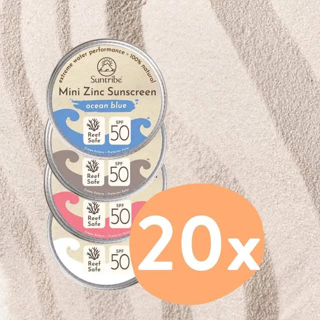 Suntribe Mini Zinc Sunscreens Zinkcreme-Set LSF50 10er Mix