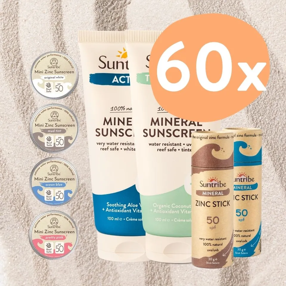 Suntribe Allrounder Set Sonnenschutz 60 Stück Poster A4