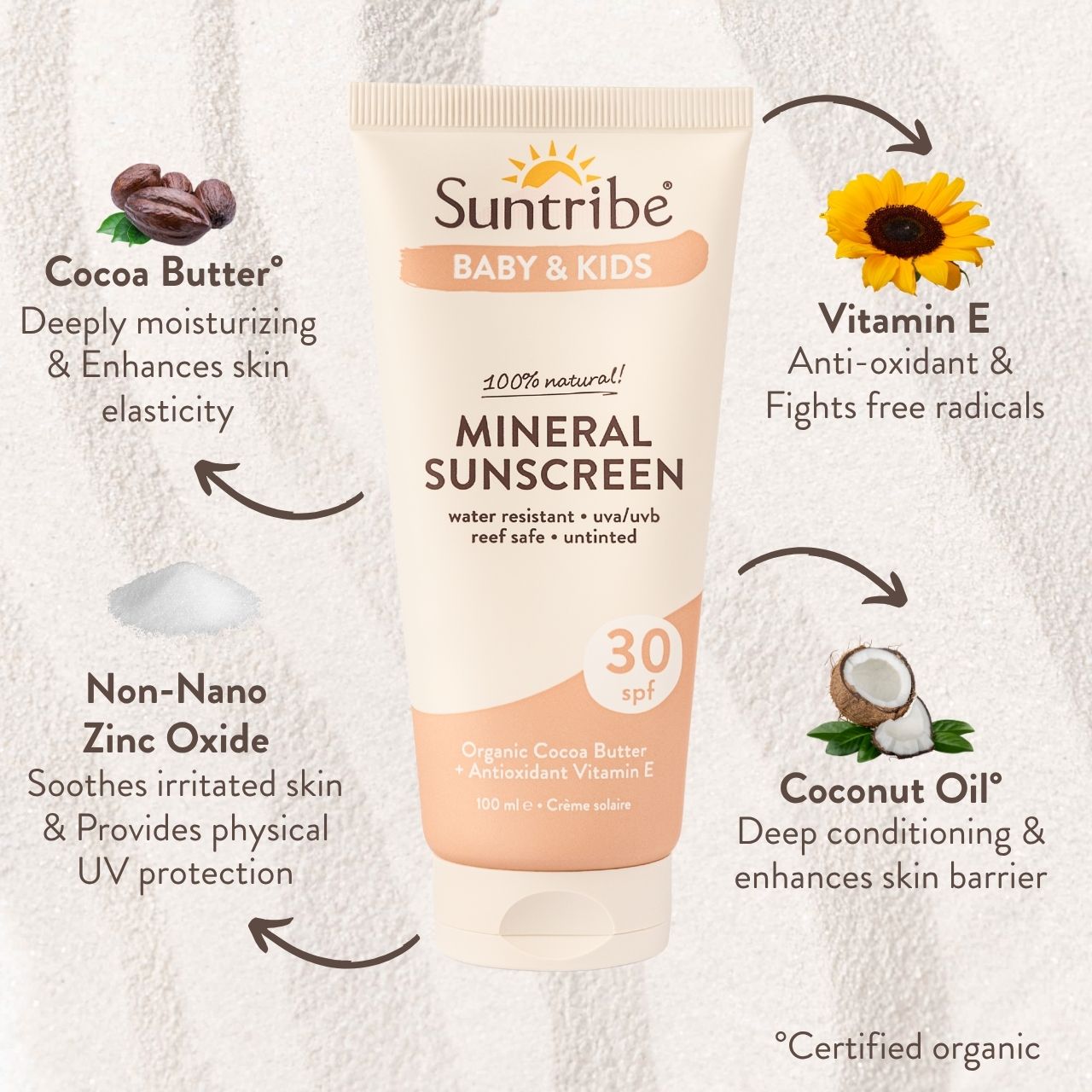 Suntribe Baby & Kids Sonnencreme LSF 30 mineralisch