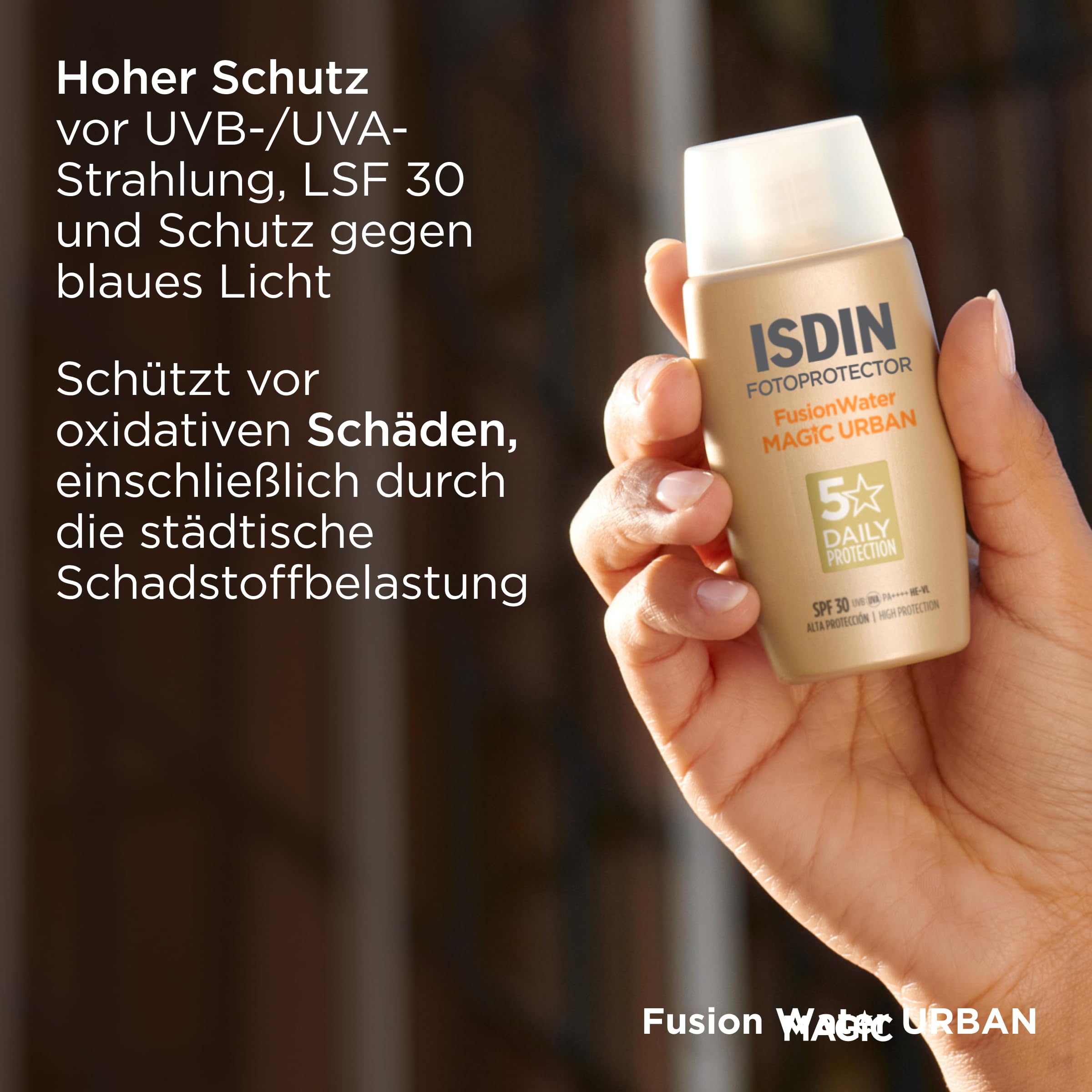 ISDIN Fotoprotector Fusion Water Urban Sonnencreme LSF 30 50ml