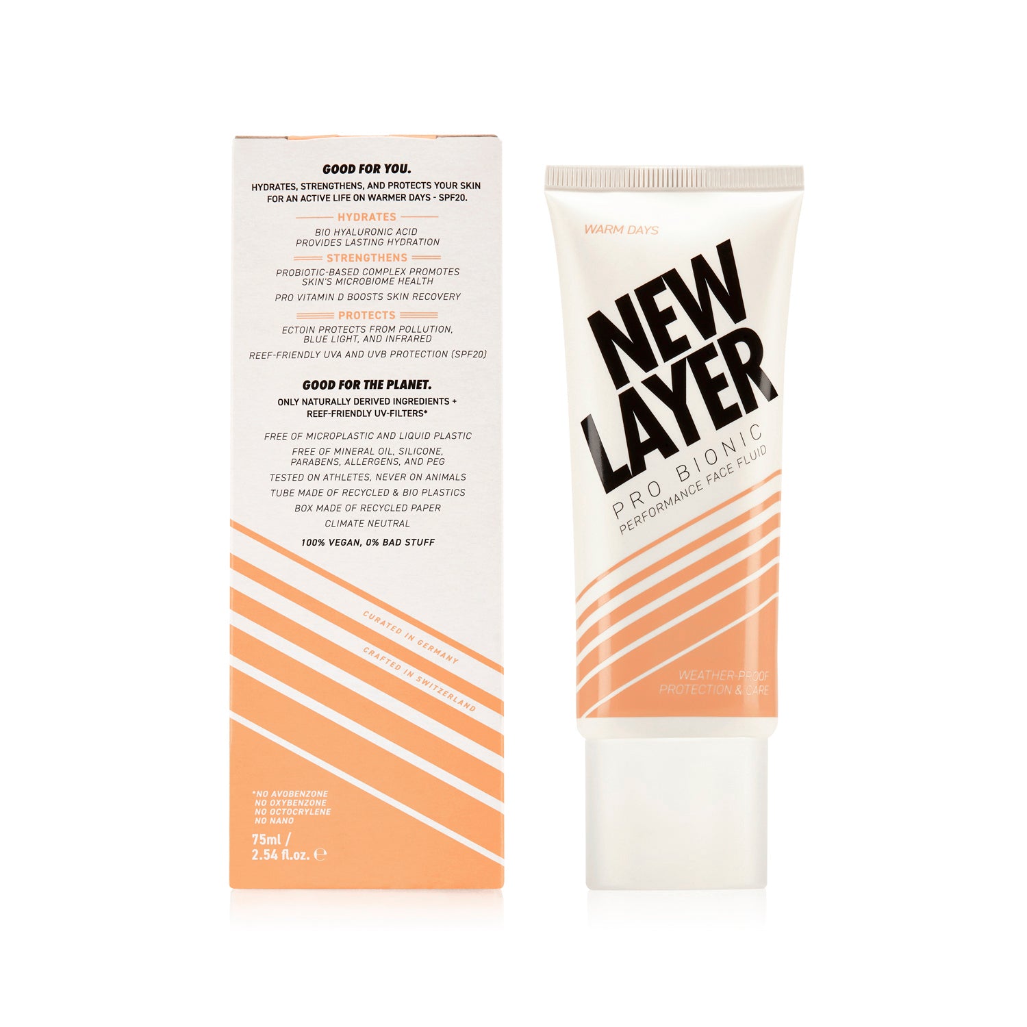 NEW LAYER Pro Bionic Performance Gesichtsfluid Warm Days LSF20